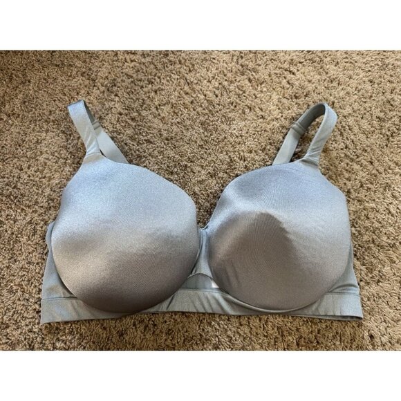 CACIQUE Modern Luxe Lightly Lined Balconette Bra Gray Green Size 46F (46DDD) - Picture 1 of 8